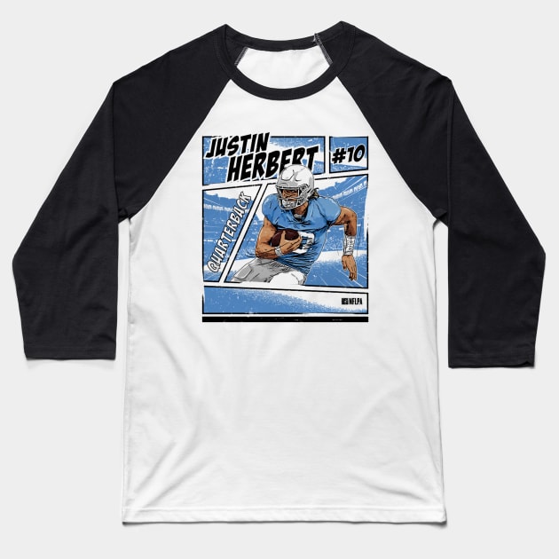 Justin Herbert Los Angenel C Comic Baseball T-Shirt by Buya_Hamkac